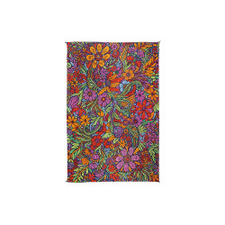 3D Lush Flower Mini Tapestry 30x45 - Art by Chris Pinkerton