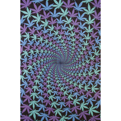 3D Night Leaf Spiral Mini Tapestry 30x45 **SALE**