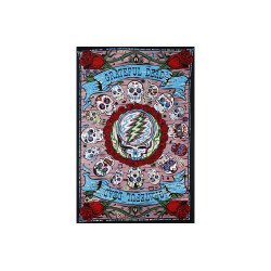 3D Grateful Dead Mexicali SYF Skulls Mini Tapestry 30x45 -Art by Shannon Hurst