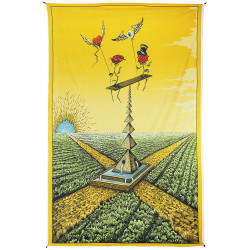 Crossroads Heady Art Print Tapestry 53x85 - Artwork by Mike DuBois