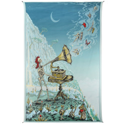 Let There Be Songs Heady Art Print Tapestry 53x85 - Artwork by Mike DuBois