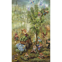 Gnome Grown Heady Art Print Tapestry 53x85 - Artwork by Mike DuBois