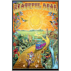 Grateful Dead Golden Road Heady Art Print Tapestry 53x85 - Artwork by Mike DuBois