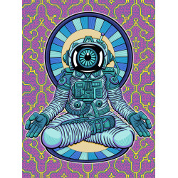 Astronaut Heady Art Print Tapestry 58x75 - Artwork by Chris Dyer
