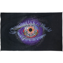 Cosmic Eye Heady Art Print Tapestry 53x85 - Artwork by Mike DuBois