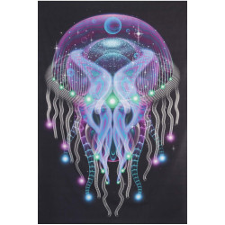 Psychezoa Luminosum Heady Art Print Tapestry 53X85 - Artwork by Samuel Farrand