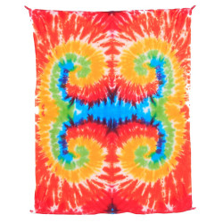 Rainbow Multi Spiral Tie-Dye Mini Tapestry 30x45