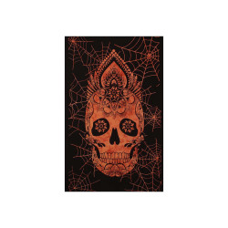 Zest For Life Skull Webs Mini Tapestry 30x45" Orange Tie-Dye