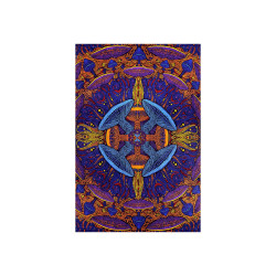 3D Mushroom Mini Tapestry 30x45 - Art by Chris Pinkerton