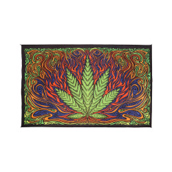 3D Hot Leaf Mini Tapestry 30x45 - Art by Chris Pinkerton