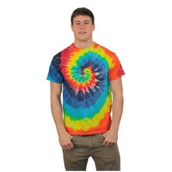 Tie Dyed T-Shirt Rainbow Spiral