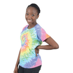 Tie Dyed T-Shirt Pastel Spiral
