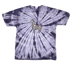 Day of the Dead Llama Tie Dyed T-Shirt