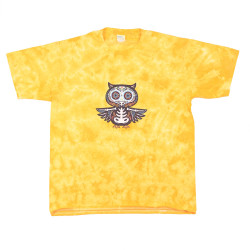 Day of the Dead Owl Tie Dyed T-Shirt