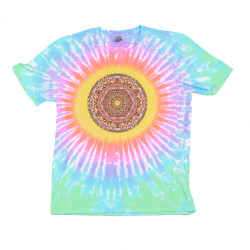Tulips Mandala Tie Dyed T-Shirt