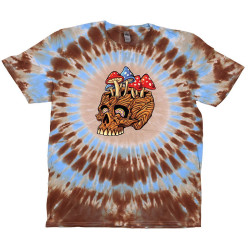 Mushroom Skull Tie Dyed T-Shirt