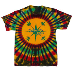 California Sober Leaf Tie Dyed T-Shirt