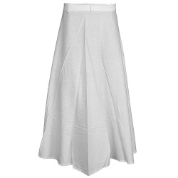 Blank White  Long Skirt for Tie-Dyeing 100% Cotton 4 Sizes