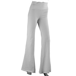 Blank White Flared Yoga Pants for Tie-Dyeing Stretchy Cotton/Lycra  Blend MD Only