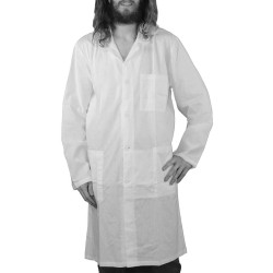 Blank White Lab Coat for Tie-Dyeing 100% Cotton