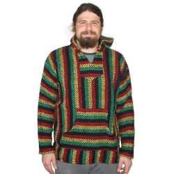 Baja Joe Pull Over Hoodie Rasta