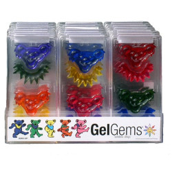 Grateful Dead Bear Head Gels 24 Piece Wholesale Display