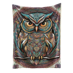 Enchanted Owl Fleece Throw Blanket 50x60" **SALE**