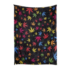 Leaf Jumble Fleece Throw Blanket 50x60"