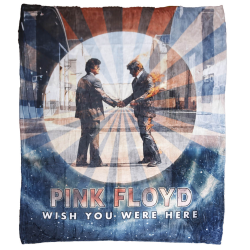 Pink Floyd Fleece Throw Blanket Wish You Were Here Galaxy 50x60