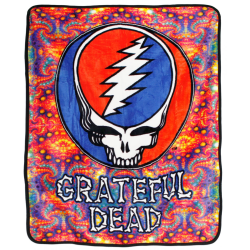 Grateful Dead SYF Fractals Fleece Throw Blanket 50x60