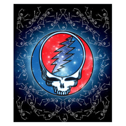 Grateful Dead SYF Galaxy Fleece Throw Blanket 50x60
