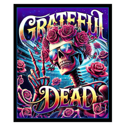 Grateful Dead Bertha Galaxy Fleece Throw Blanket 50x60