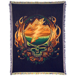 Grateful Dead Scarlet Fire SYF Woven Cotton Blanket 53x69