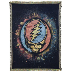 Grateful Dead SYF Splatter Woven Cotton Blanket 53x69