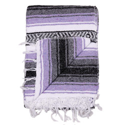 Mexican Falsa Blanket in Purple- 51x78"