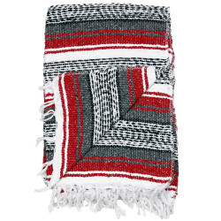 Mexican Falsa Blanket in Red - 51x78" **SALE**