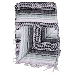Mexican Falsa Blanket in Light Green 51x78"