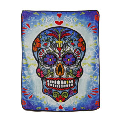 Big Sugar Skull Fleece Throw Blanket 50x60