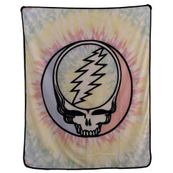 Grateful Dead SYF Pastel Tie-Dye Fleece Throw Blanket 50x60 *SALE*