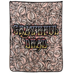 Grateful Dead SYF Badges Fleece Throw Blanket 50x60 *SALE*