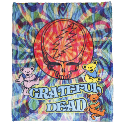 Grateful Dead SYF Swirls Fleece Throw Blanket 50x60