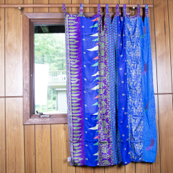 Sari Curtain 54 x 63 Inches - Velvet Sea