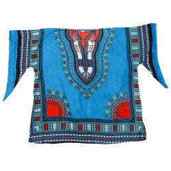Turquoise Blue Dashiki by Romi
