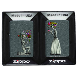 Day Of The Dead Zippo Lighter Set Of Two Lighters