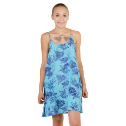 Hary Dary Adjustable Strap Slip Dress Aqua and Navy Blue *SIZE LG ONLY*