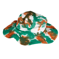Tie Dyed Floppy Hat Green & Orange 100% Cotton **SALE** Tie Dyed Floppy Hat Green & Orange 100% Cotton **SALE**