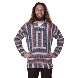 Baja Joe Pull Over Hoodie Rust SM & XL ONLY