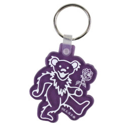 VINTAGE Grateful Dead Dancing Bear Purple Keychain