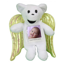 Angel Bear Plush Christmas Stash Ornament with PhotoPocket *SALE*