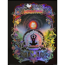 Woodstock We Are Stardust 50th Anniversary Foil Poster 12x16 Inches  *CLEARANCE*